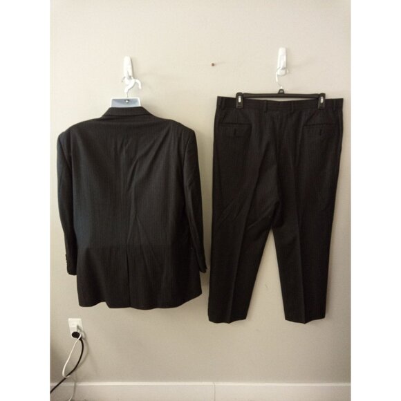 Joseph and Feiss International Men's Black Pinstriped Suit Jacket and Pa… - Picture 2 of 10